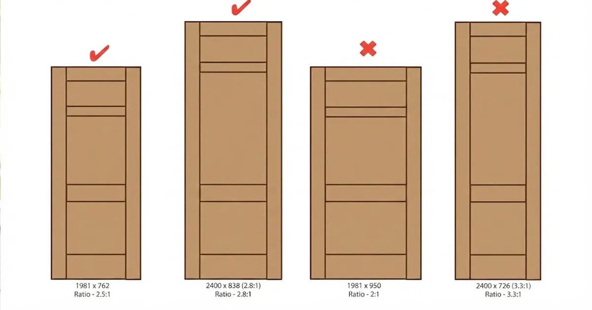 how tall is the average door