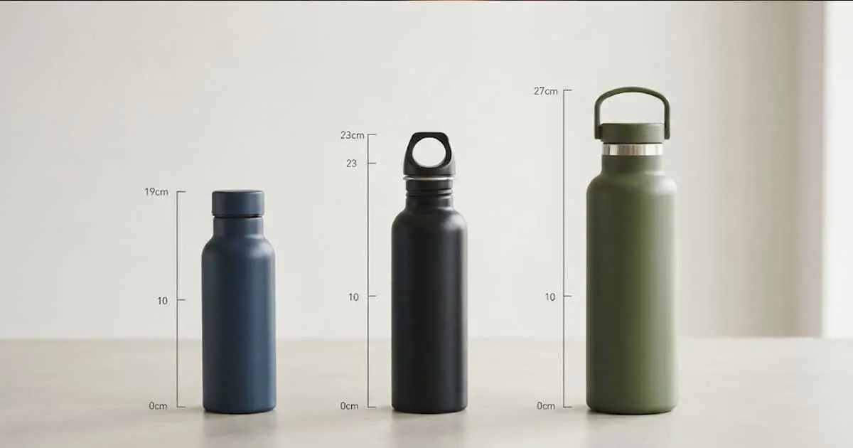 how tall is a water bottle
