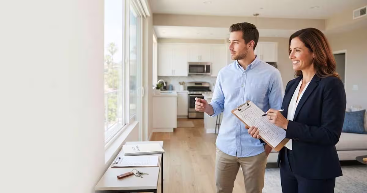 who is responsible for rental property walk through inspection california