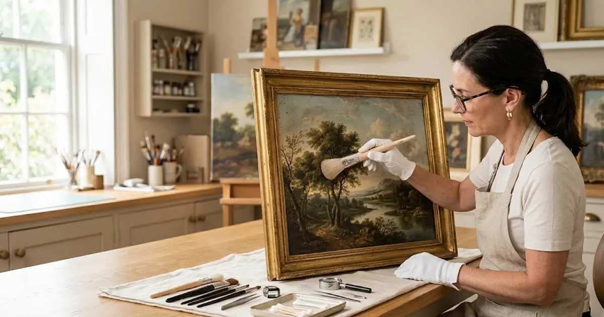 how to clean an oil painting